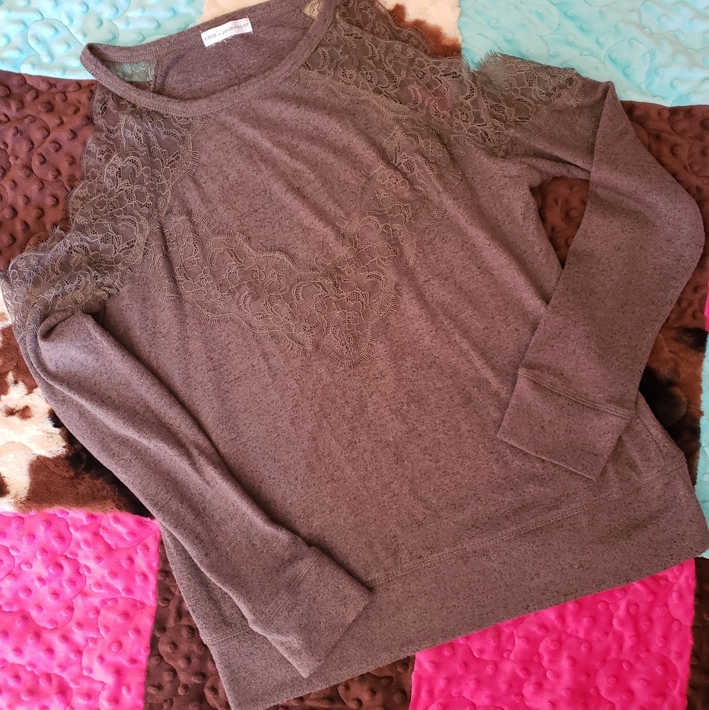 open shoulder long sleeve